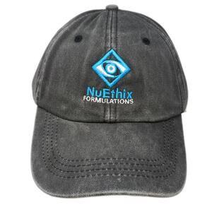 Hit NuEthix Formulations Logo Gray Baseball Cap Hat One Size Slideback Cotton